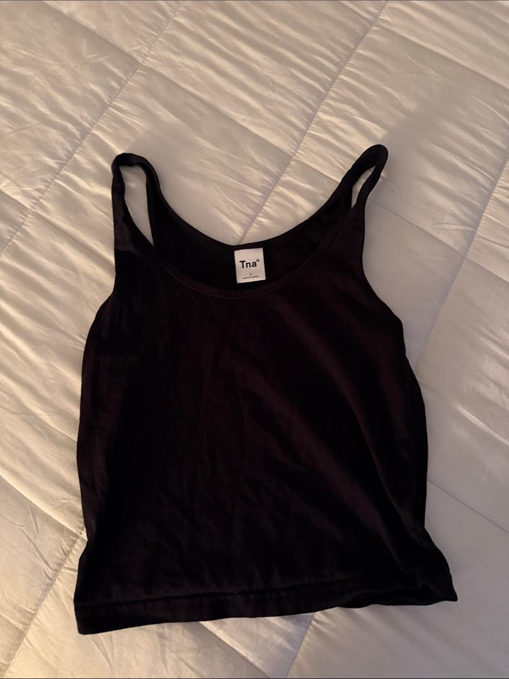 TNA Black Scoop Neck Tank Top small